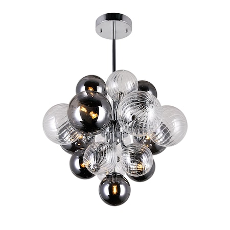 Cwi Lighting Pallocino 8 Light Chandelier With Chrome Finish 1205P16-8-601